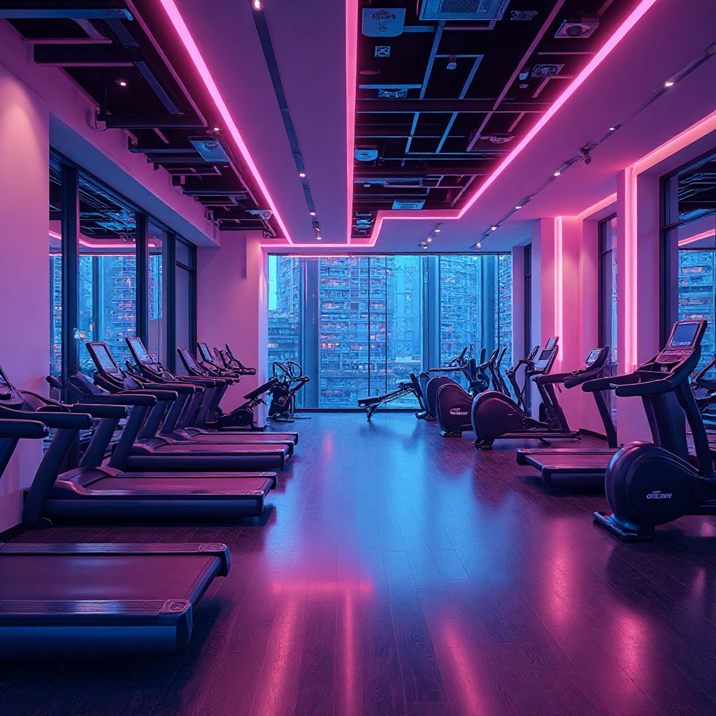 Moderne Fitnessgeräte